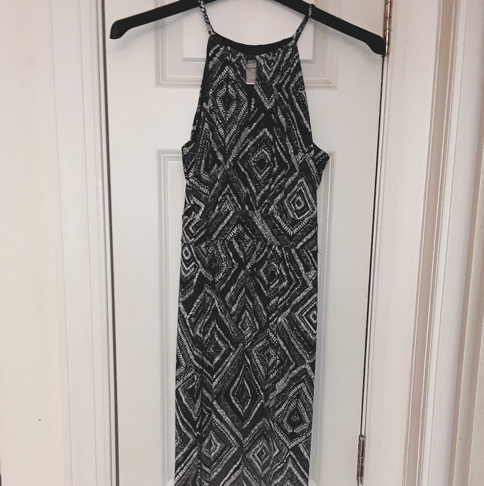 Womens multi-color maxi dress, sz XXSP